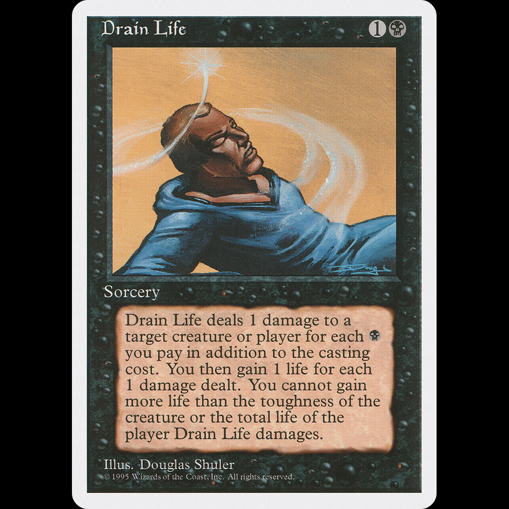 MTG Drenar vida (Drain Life) Fourth Edition - Madtoyz