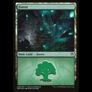 MTG Forest GRN Ravnica Weekend  prwk#A06