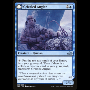 MTG Grizzled Angler // Grisly Anglerfish Eldritch Moon