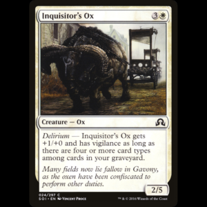 MTG Inquisitor's Ox Shadows over Innistrad