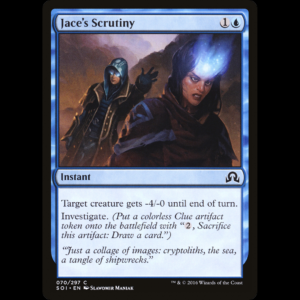 MTG Jace's Scrutiny Shadows over Innistrad