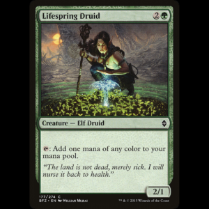 MTG Druida brotavida (Lifespring Druid) Battle for Zendikar bfz#177