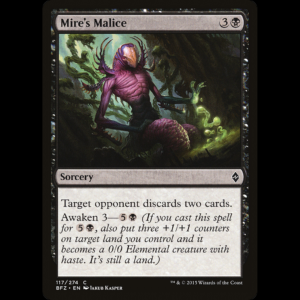 MTG Mire's Malice Battle for Zendikar bfz#117