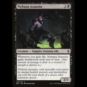 MTG Nirkana Assassin Battle for Zendikar bfz#118