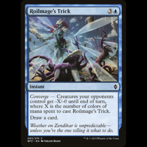 MTG Hechizo de maga de la Turbulencia (Roilmage's Trick) Battle for Zendikar bfz#83