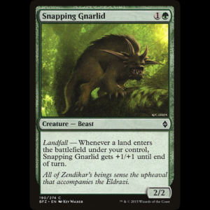 MTG Gnárlido mordiente (Snapping Gnarlid) Battle for Zendikar