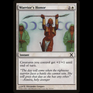 MTG Warrior's Honor Tenth Edition