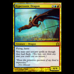 MTG Dragón hipersónico (Hypersonic Dragon) Return to Ravnica - PROMO - FOIL