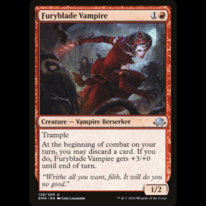 MTG Vampira espada de furia (Furyblade Vampire) Eldritch Moon emn#128