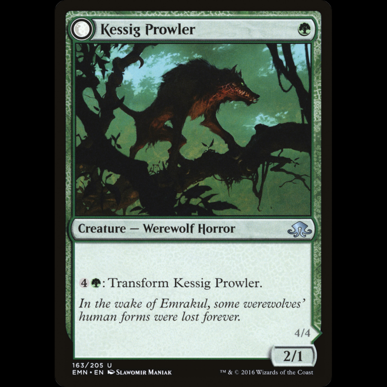 MTG Kessig Prowler // Sinuous Predator Eldritch Moon emn#163 - Madtoyz