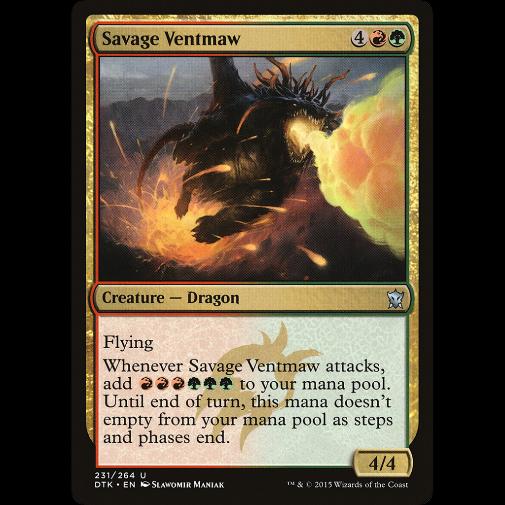 Mtg Bocahumareda Salvaje (savage Ventmaw) Dragons Of Tarkir - Madtoyz