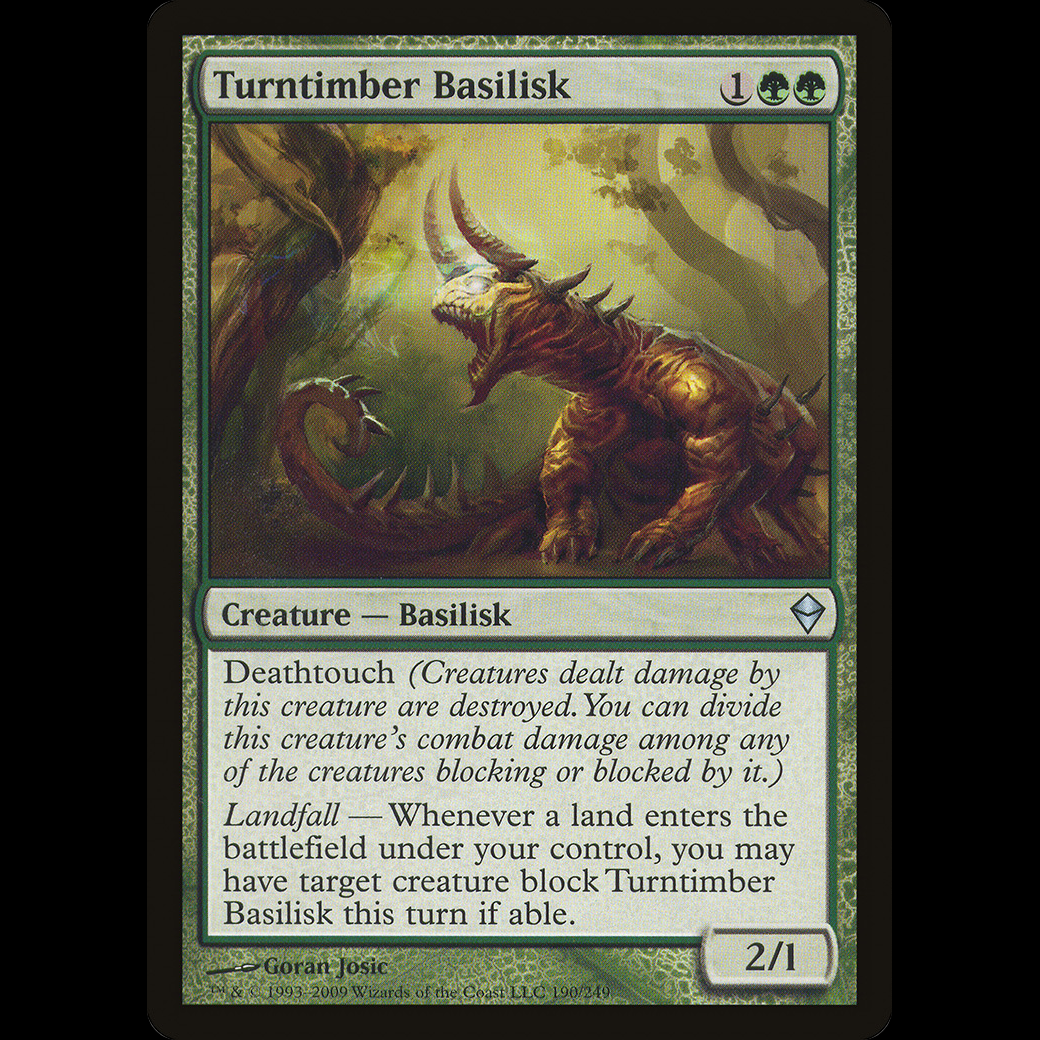 MTG Basilisco de Madera Torcida (Turntimber Basilisk) Zendikar HP