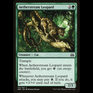 MTG Aetherstream Leopard Aether Revolt aer#103