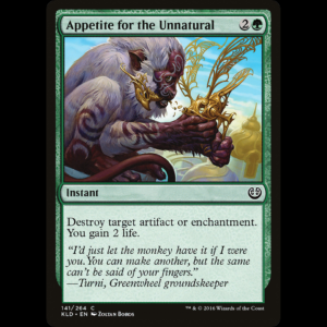 MTG Apetito por lo artificial (Appetite for the Unnatural) Kaladesh