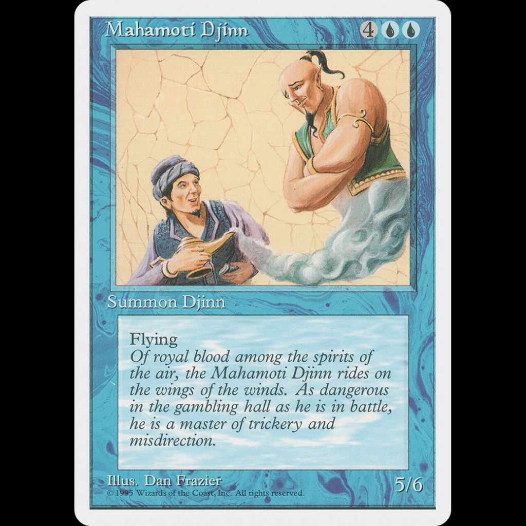Magic The Gathering - Mahamoti Djinn - Genio Mahamoti - Fourth Edition