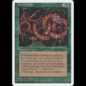 MTG Víbora de pantano (Marsh Viper) Fourth Edition 4ed#263