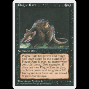 MTG Plaga de ratas (Plague Rats) Fourth Edition 4ed#154