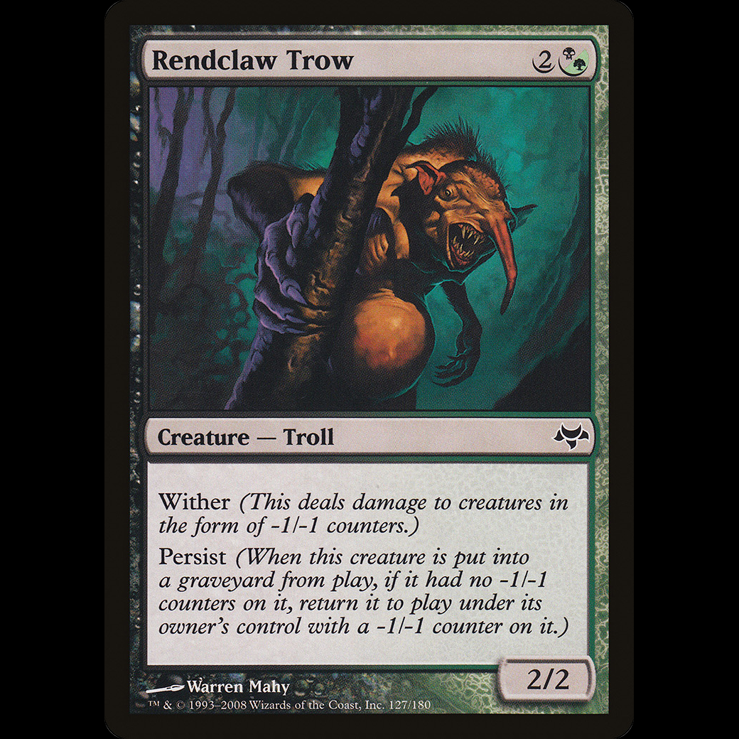 Mtg Trow Desgarrador Rendclaw Trow Eventide Pl Madtoyz