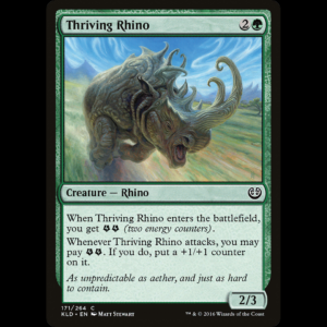 MTG Rinoceronte impetuoso (Thriving Rhino) Kaladesh kld#171