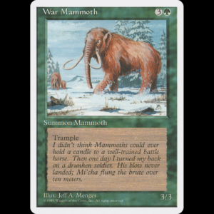 MTG Mamut de Guerra (War Mammoth) Fourth Edition