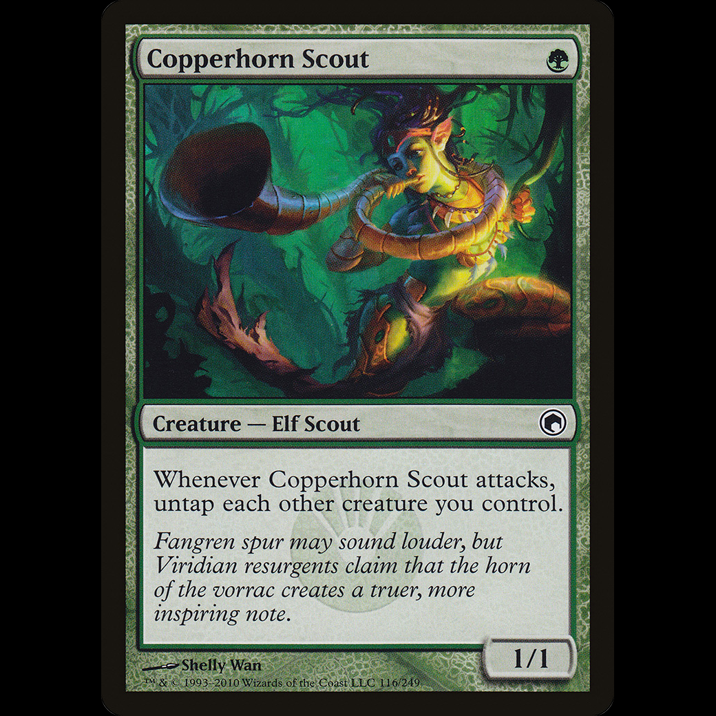 MTG Explorador cuernocúpreo (Copperhorn Scout) Scars of Mirrodin  som#116