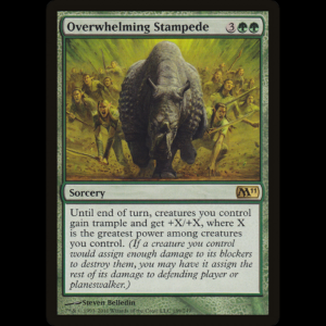 MTG Overwhelming Stampede Magic 2011 m11#189