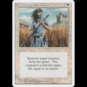 MTG Swords to Plowshares Fourth Edition  4ed#52