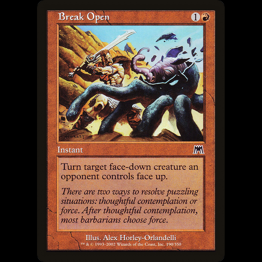 MTG Abrir forzando (Break Open) Onslaught