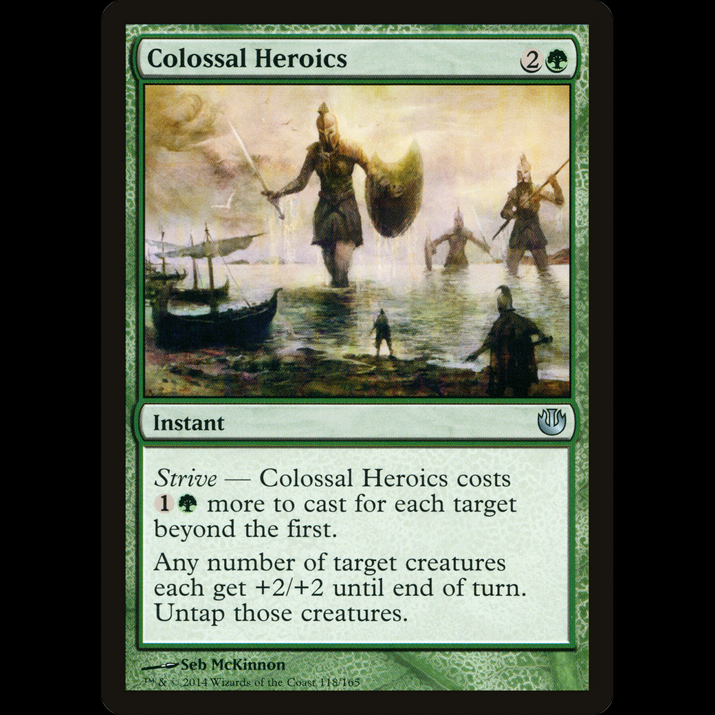 MTG Heroicos colosales (Colossal Heroics) Journey into Nyx