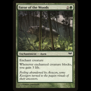 MTG Favor of the Woods Dark Ascension
