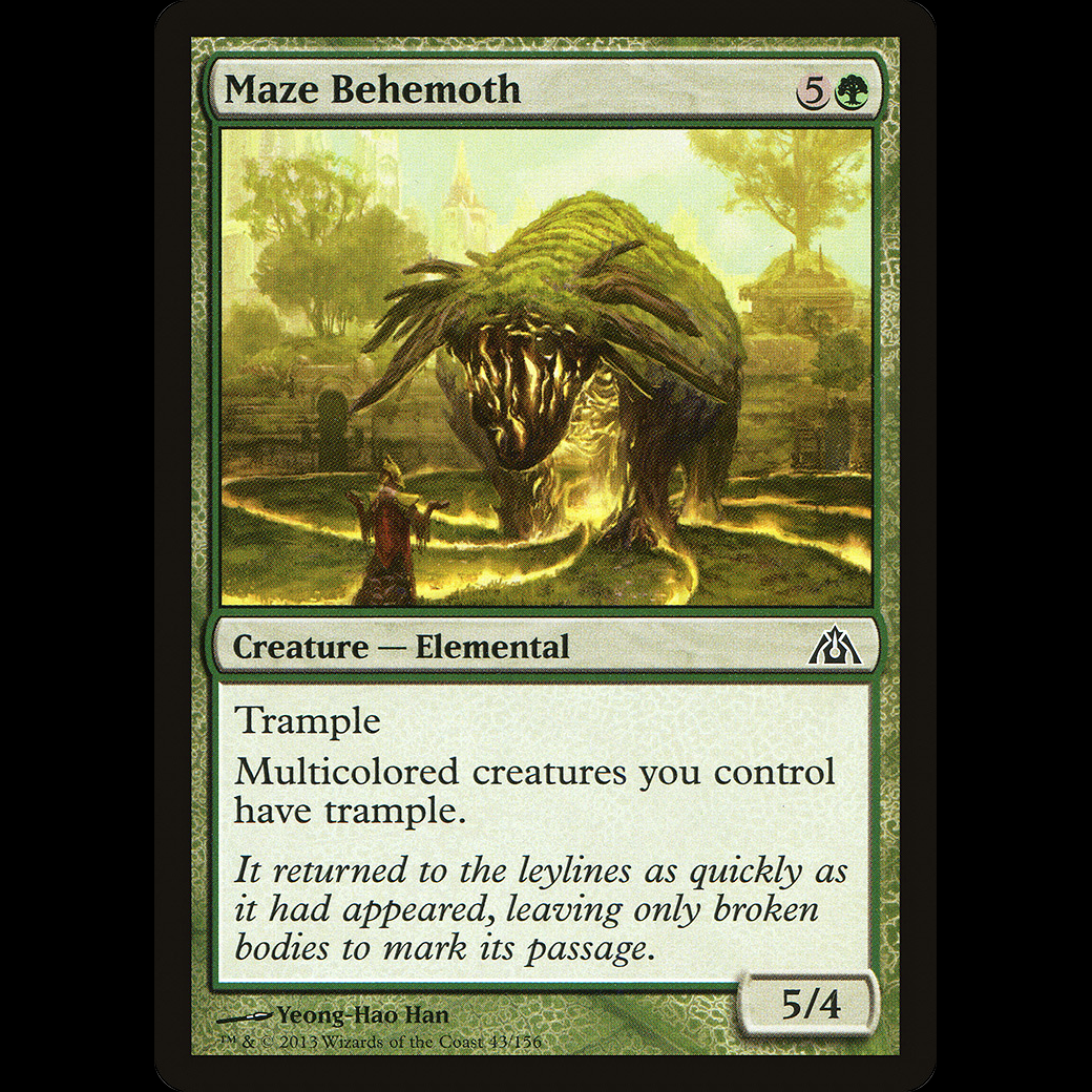 Mtg Behemot Del Laberinto Maze Behemoth Dragons Maze Madtoyz