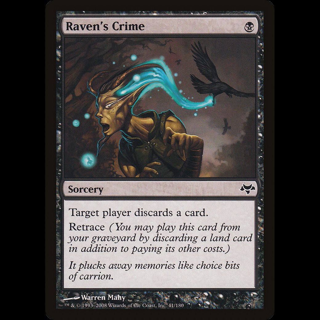 MTG Crimen del cuervo (Raven's Crime) Eventide - Madtoyz