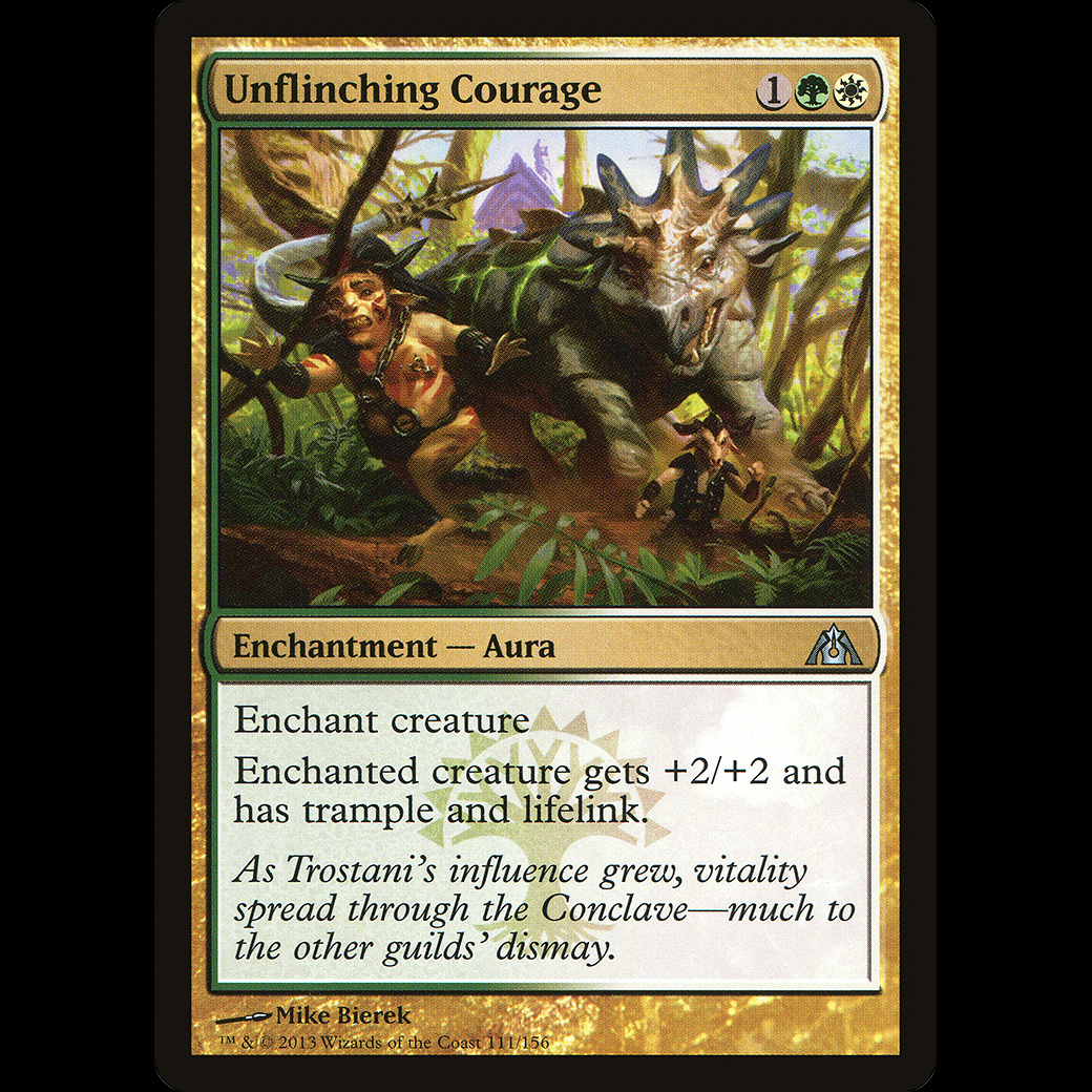 MTG Valor inquebrantable (Unflinching Courage) Dragon's Maze dgm#111 ...