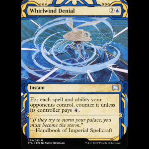 MTG 旋風のごとき否定 (Whirlwind Denial) Strixhaven Mystical Archive - ETCHED FOIL