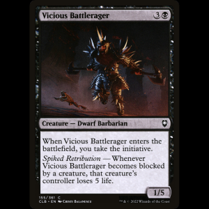 MTG Vicious Battlerager Commander Legends: Battle for Baldur's Gate