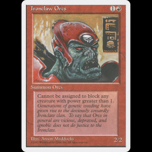MTG Orcos Zarpafierro (Ironclaw Orcs) Fourth Edition
