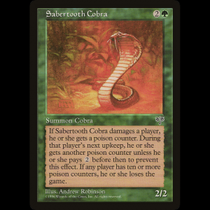 MTG Cobra dientes de sable (Sabertooth Cobra) Mirage