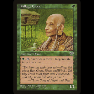 MTG Anciano del poblado (Village Elder) Mirage
