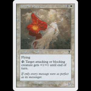MTG Paje angélico (Angelic Page) Seventh Edition