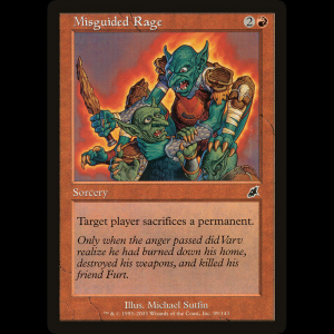 MTG Misguided Rage Scourge - HP