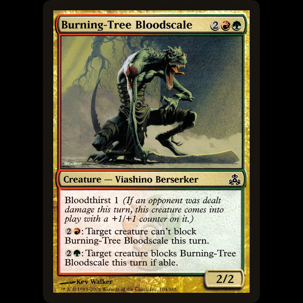 MTG Escamasangrienta Árbol Ardiente (BurningTree Bloodscale) Guildpact Madtoyz