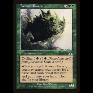 MTG Colmilludo krosano (Krosan Tusker) Onslaught ons#272