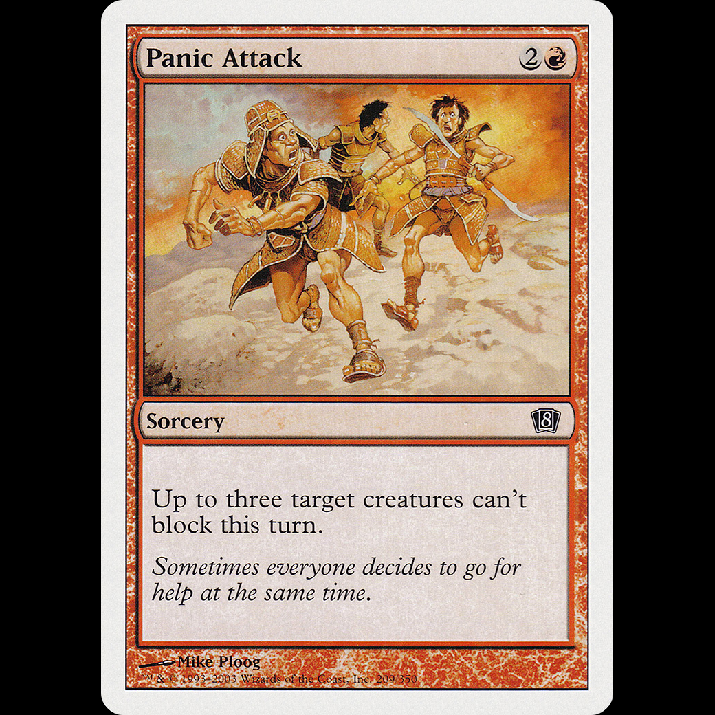 MTG Ataque de pánico (Panic Attack) Eighth Edition - PL - Madtoyz