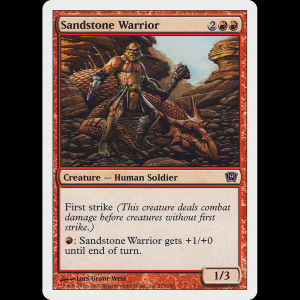 MTG Guerrero de arenisca (Sandstone Warrior) Ninth Edition