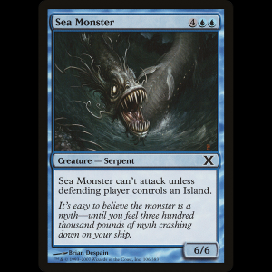 MTG Engendro marino (Sea Monster) Tenth Edition