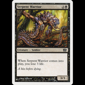 MTG Serpent Warrior Eighth Edition