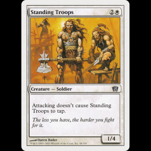MTG Standing Troops Eighth Edition