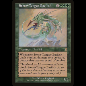 MTG Stone-Tongue Basilisk Odyssey ody#276