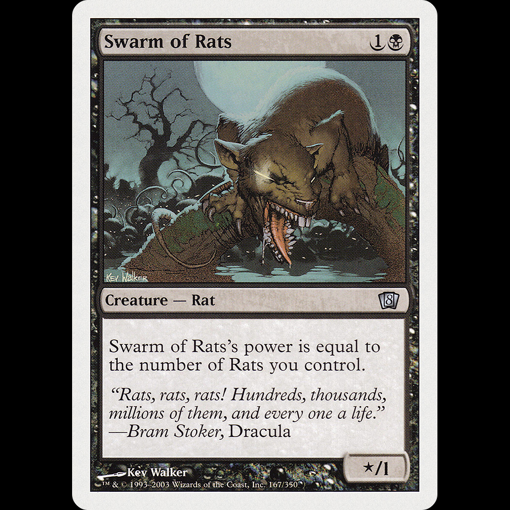 Mtg Swarm Of Rats Eighth Edition Madtoyz