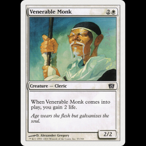 MTG Venerable Monk Eighth Edition
